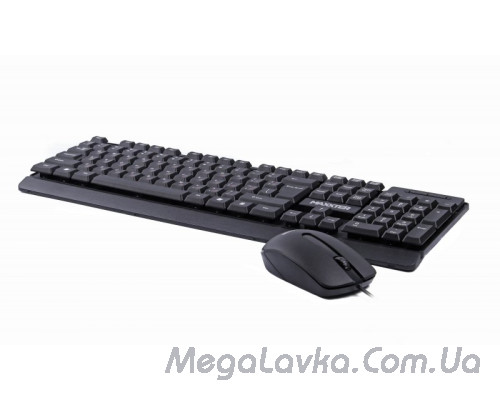 Дротовий комплект (клавіатура + мишка), українська розкладка Maxxter KMS-CM-01-UA