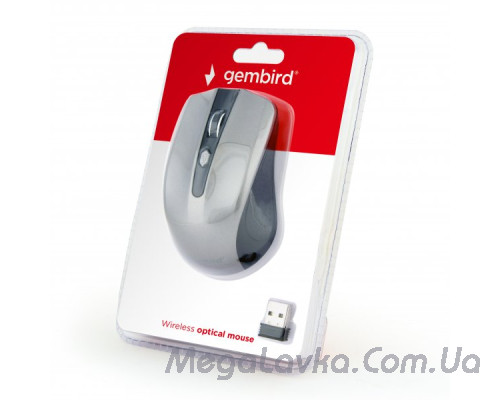 Бездротова оптична мишка USB 1600 DPI Gembird MUSW-4B-04-BG