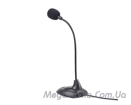 Микрофон настольный, 1x3,5 jack, черный Gembird MIC-205