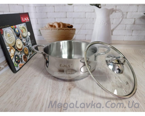 Набір кухонного посуду з нержавіючої сталі 6 предметів Туреччина OMS 1032