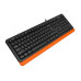 Клавиатура A4Tech FK10 (Orange) Fstyler Sleek MMedia Comfort, USB, Black+Orange, (US+Ukrainian+Russian)