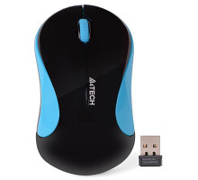 Мышь беспроводная V-Track USB, 1000dpi A4Tech G3-270N (Black+Blue)
