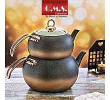Чайник подвійний з антипригарним покриттям 1 / 2л бронза Туреччина OMS 8210-M-Bronze