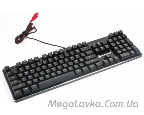 Клавиатура механическая игровая B820R Bloody (Black) Red SW, USB, LED-подсветка, Full Light Strike Red
