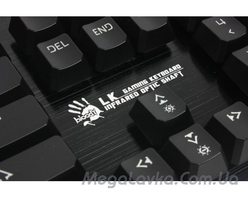 Клавиатура механическая игровая B820R Bloody (Black) Red SW, USB, LED-подсветка, Full Light Strike Red