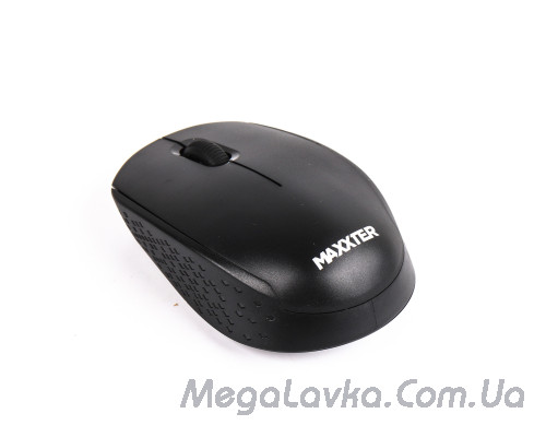Мышь беспроводная, USB, черная Maxxter Mr-420