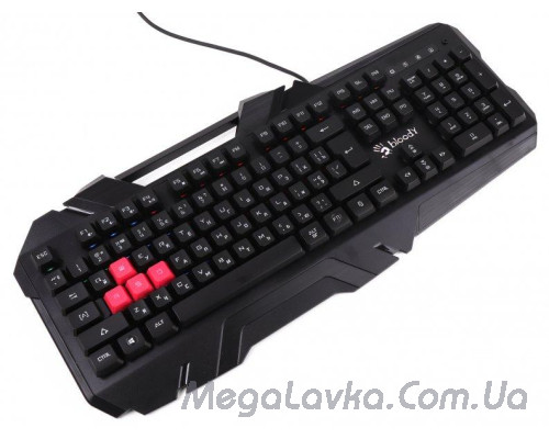 Клавиатура A4Tech B150N Bloody (Black), игровая, неоновая подсветка, эффекты "волна" и "дыхание"