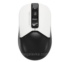 Мышь беспроводная бесшумная Fstyler, USB, 1200dpi, (Black+White), A4Tech FG12S (Panda)