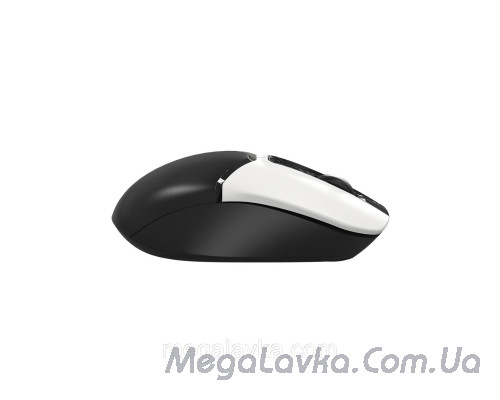Миша бездротова безшумна Fstyler, USB, 1200dpi, (Black+White), A4Tech FG12S (Panda)