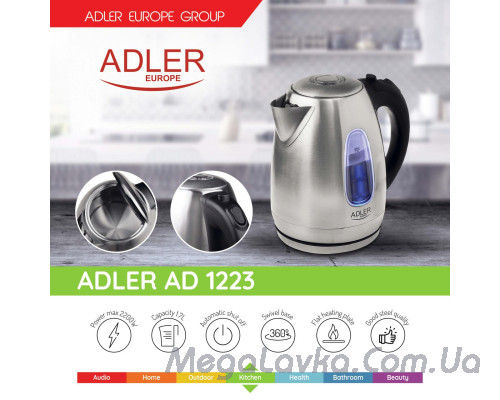 Чайник електричний Adler AD 1 223 (1.7 літра)