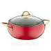 Набір кухонного посуду з антипригарним покриттям з 9 предметів (Туреччина), OMS 3040-Red