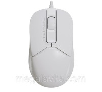 Мышь проводная бесшумная A4tech Fstyler, USB, 1200dpi, A4Tech FM12S (White)