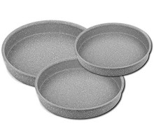 Набір форм для випікання з антипригарним покриттям 3 штуки сірий Туреччина OMS 3086-Grey
