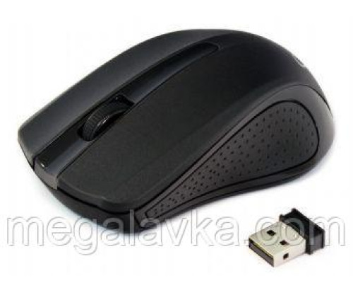 Бездротова оптична мишка, чорний колір, USB, Gembird MUSW-101