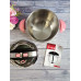 Набір кухонного посуду з нержавіючої сталі 22 предмета рожевий Туреччина OMS 1028-Pink