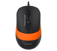 Мышь проводная A4tech Fstyler, USB, 1600dpi, A4Tech FM10 (Orange)