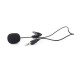 Микрофон с клипсой, 3.5 мм аудио разъем, черный Gembird MIC-C-01