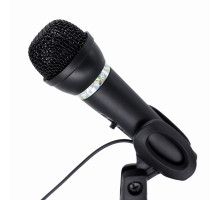 Микрофон настольный, с подставкой, 3.5 Jack, черный Gembird MIC-D-04