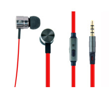 Вакуумные наушники с микрофоном, металлический корпус, 1x3,5 jack, черный цвет gmb audio MHS-EP-LHR
