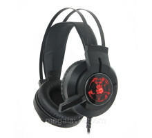 Ігрові навушники з мікрофоном, неонове підсвічування 7 кольорів A4Tech G430 Bloody (Black)
