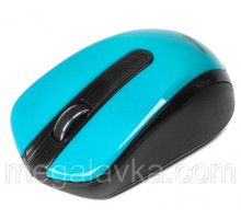 Мышь беспроводная, USB, голубая, Maxxter Mr-325-B