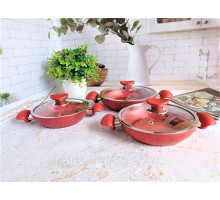 Набор посуды (омлетницы), антипригарным покрытием (Турция), OMS 3004.04.05-Red