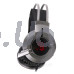 Ігрові навушники з мікрофоном (шумопридушення), неонове підсвічування 7 кольорів, USB, A4Tech G437 Bloody (Black)