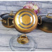 Набір каструль з антипригарним покриттям з 6 предметів (Туреччина), OMS 3047-Gold