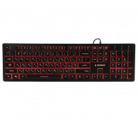 Клавиатура проводная Gembird KB-UML3-01-UA, украинская раскладка, 3-х цветная подсветка клавиш, черный цвет