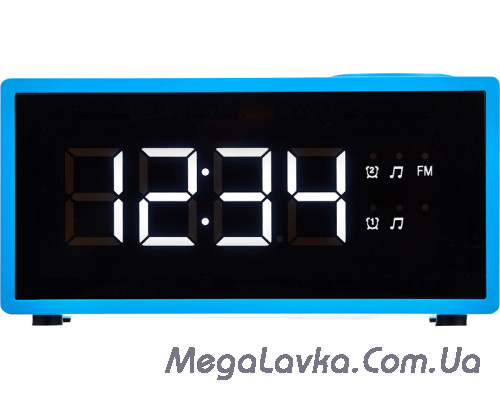 Радіо годинник ECG RB 040 blue LED