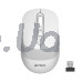 Мышь беспроводная бесшумная Fstyler, USB, 2000dpi, A4Tech FG10S (White)