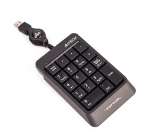 Цифровой блок Fstyler Numeric Keypad  USB, сматываемый кабель (70 см), A4Tech FK13 (Grey)