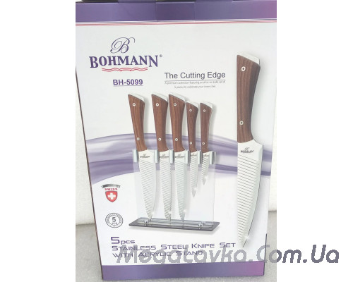 Набор ножей с подставкой Bohmann BH 5099 - 6 предметов