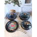 Набір посуду з антипригарним покриттям з 7 предметів Туреччина OMS 3023-Bronze