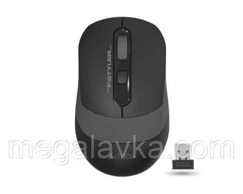 Миша бездротова A4tech Fstyler, USB, 2000dpi, (Black + Grey), A4Tech FG10 (Grey)