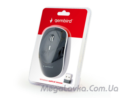 Беспроводная оптическая мышка USB 1600 DPI Gembird MUSW-4B-01
