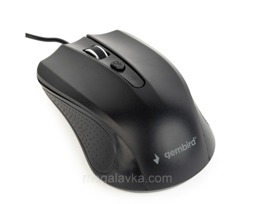 Оптическая мышь, USB интерфейс, черный Gembird MUS-4B-01