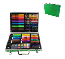 Детский набор для творчества и рисования MK 2454 в чемодане (Зелёный)