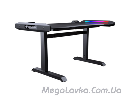 Ігровий стіл для геймера, USB 3,0 / Audio хаб, RGB підсвічування, регулювання висоти Cougar MARS