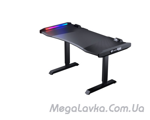 Игровой стол для геймера, USB 3,0/Audio хаб, RGB подсветка, регулировка высоты Cougar MARS