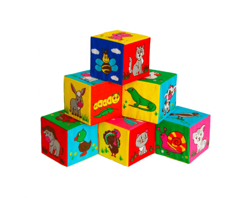 Іграшка м'яконабивна "Набір кубиків" МС 090601-10