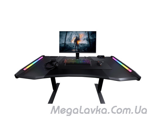 Игровой стол для геймера, USB 3,0/Audio хаб, RGB подсветка,Type-C, регулировка высоты Cougar MARS PRO 150