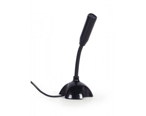 Микрофон настольный, USB-подключение, черный цвет