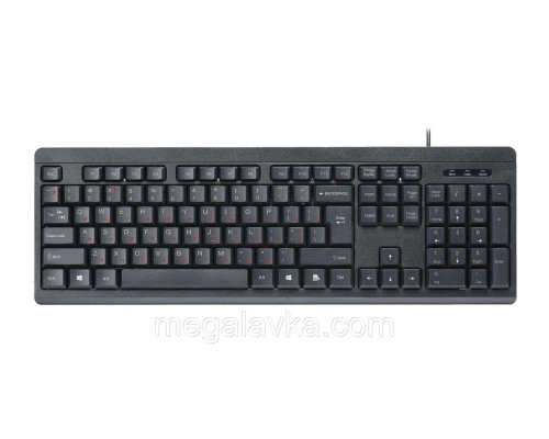 Клавиатура standard, USB, ukr/rus, черная Maxxter KB-112-U