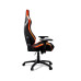 Кресло геймерское, дышащая экокожа, стальной каркас, черный+оранжевый Cougar Armor S