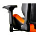 Крісло геймерське, дихаюча екошкіра, сталевий каркас, чорний + помаранчевий Cougar Armor S