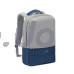 Рюкзак для ноутбука 15.6", Водовідштовхувальний, антизлодій, Сірий із синім RIVACASE 7562 Grey/Dark blue