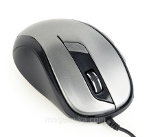 Оптическая мышь, USB интерфейс, серо-черный Gembird MUS-6B-01-BG